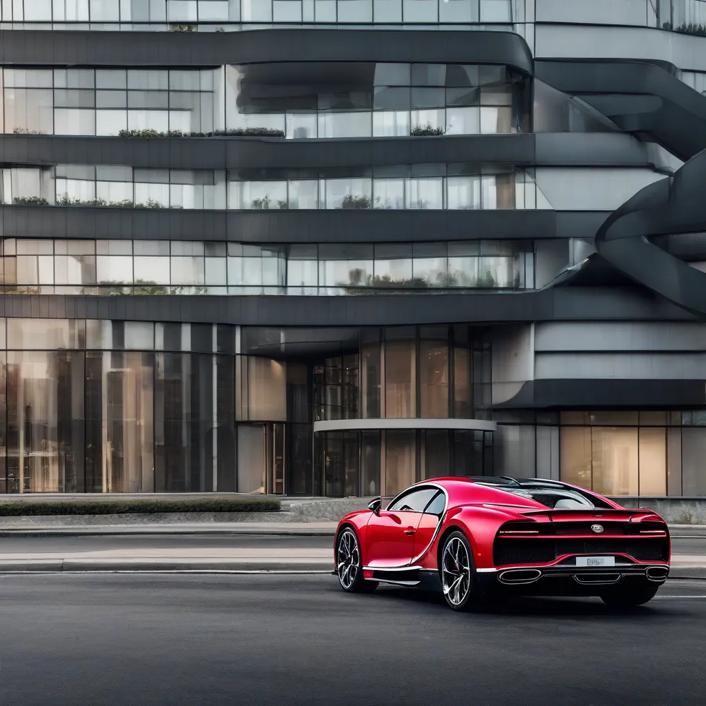 Bugatti Chiron đỏ rực rỡ, bắt mắt