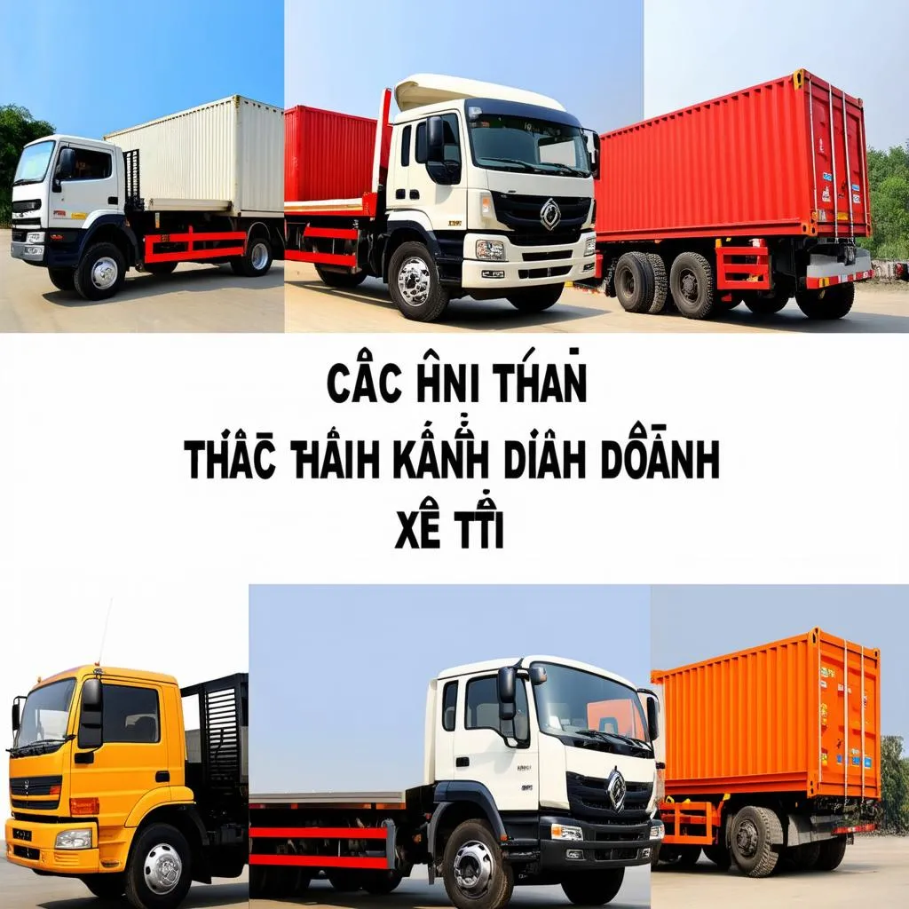 Các hình thức kinh doanh xe tải