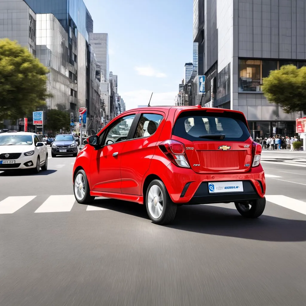 Chevrolet Spark di chuyển trong đô thị