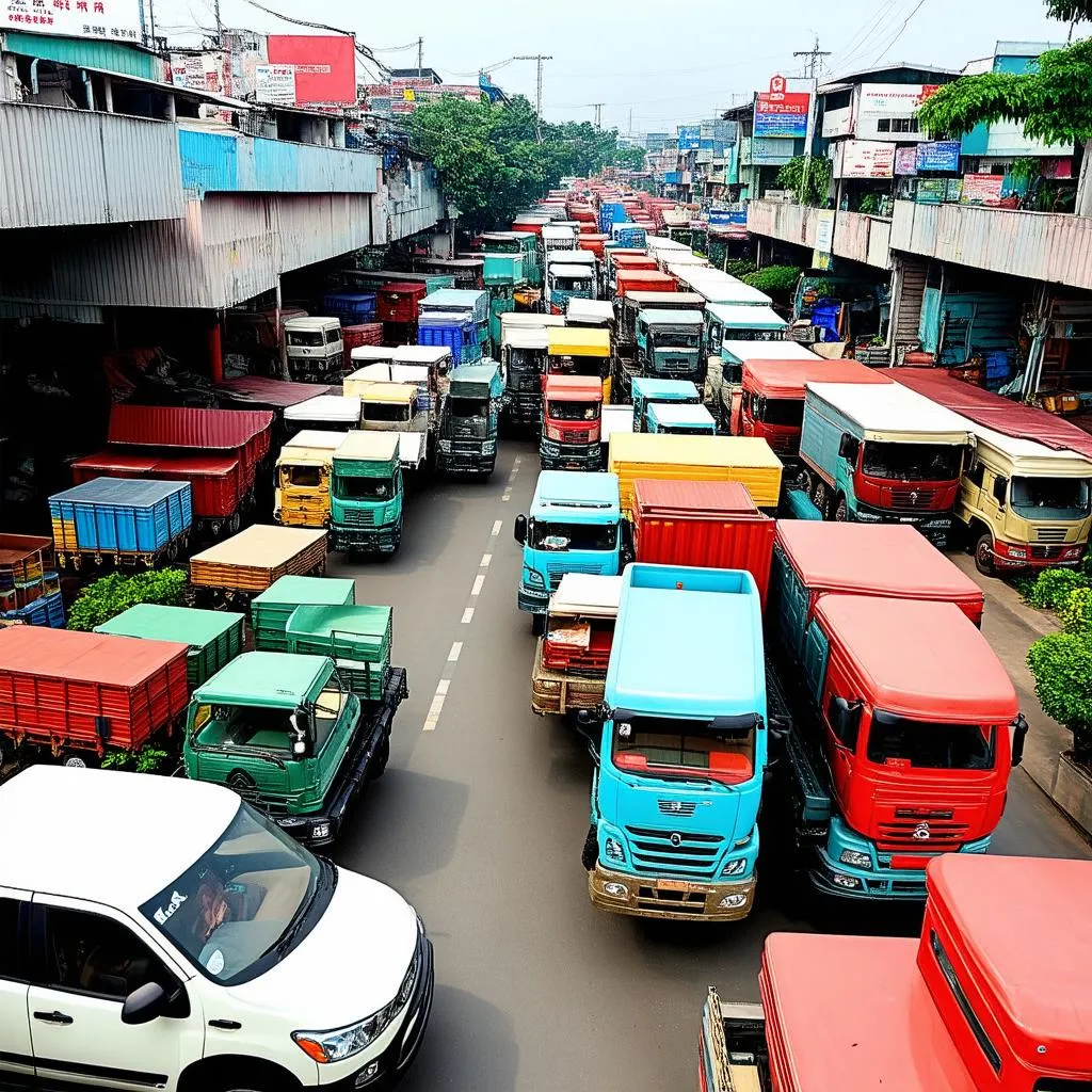 Chợ xe tải cũ Bắc Ninh