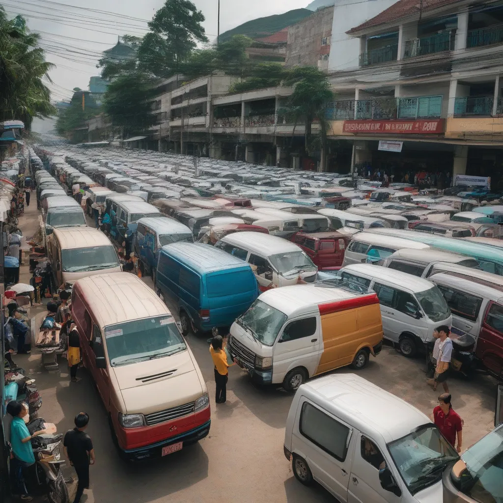 Chợ xe tải van cũ