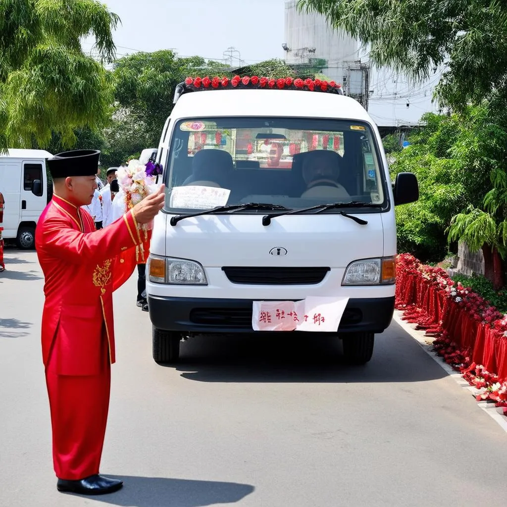 Lễ Cúng Xe Tải Van Mới