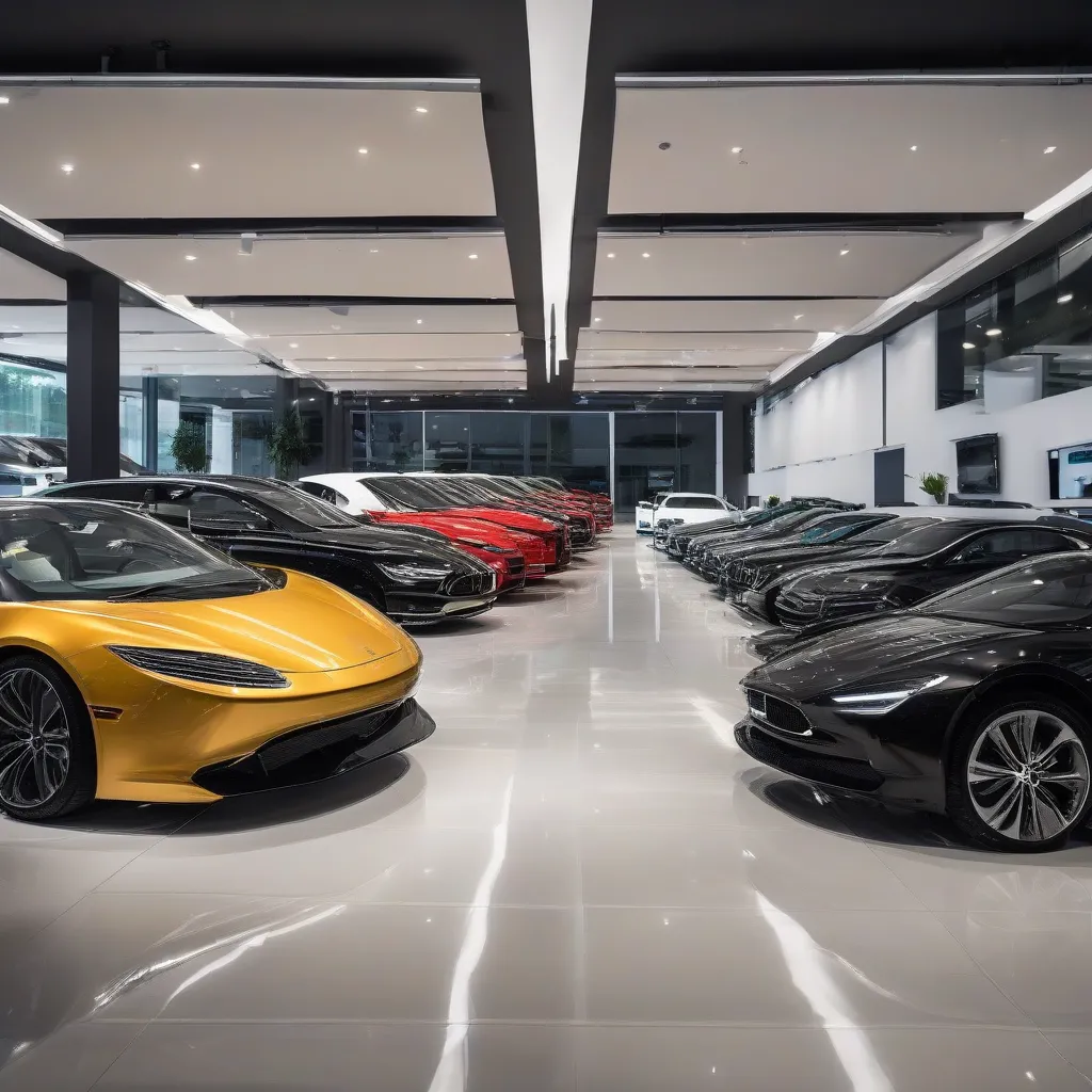 Modern Car Dealership