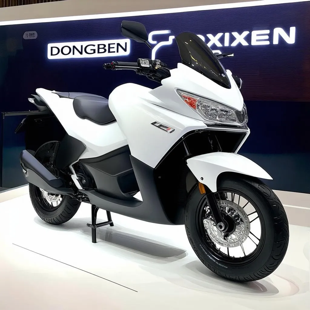 Xe Dongben X30 màu trắng hiện đại