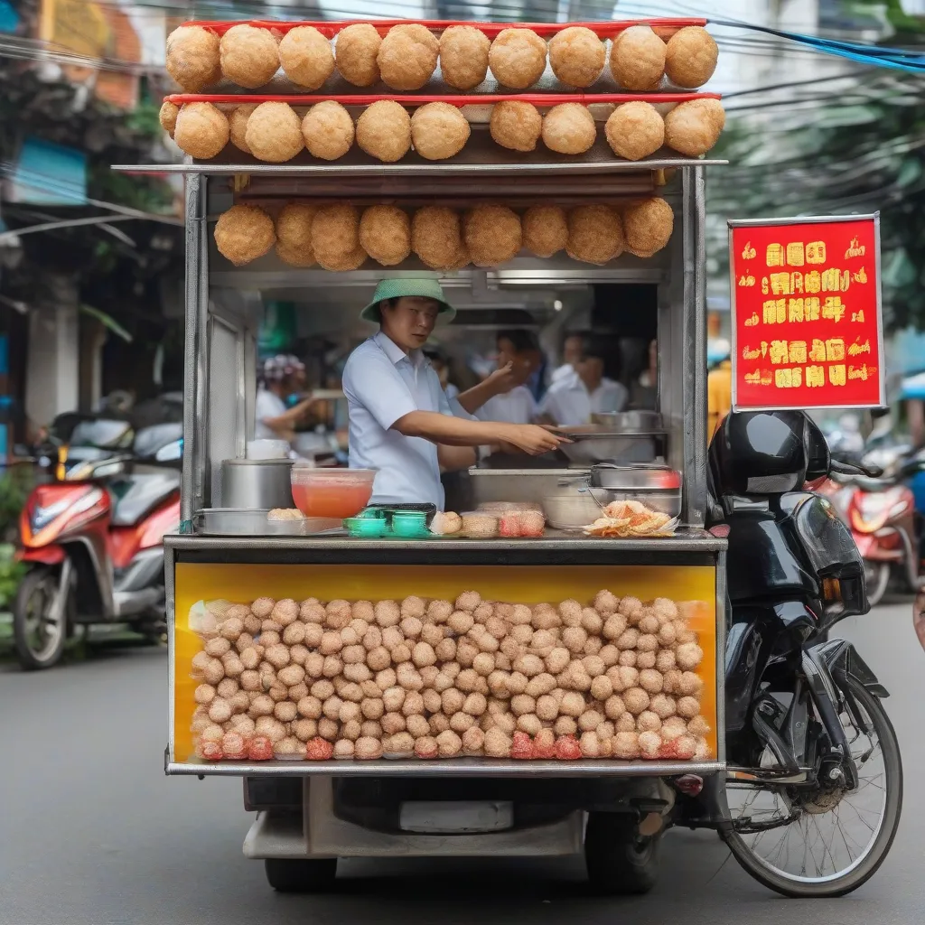 Food Truck Bán Cá Viên Chiên