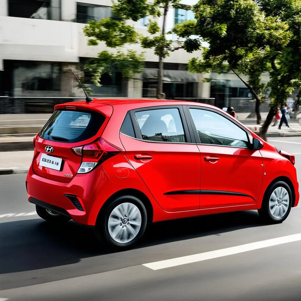 Xe Hyundai i10 màu đỏ