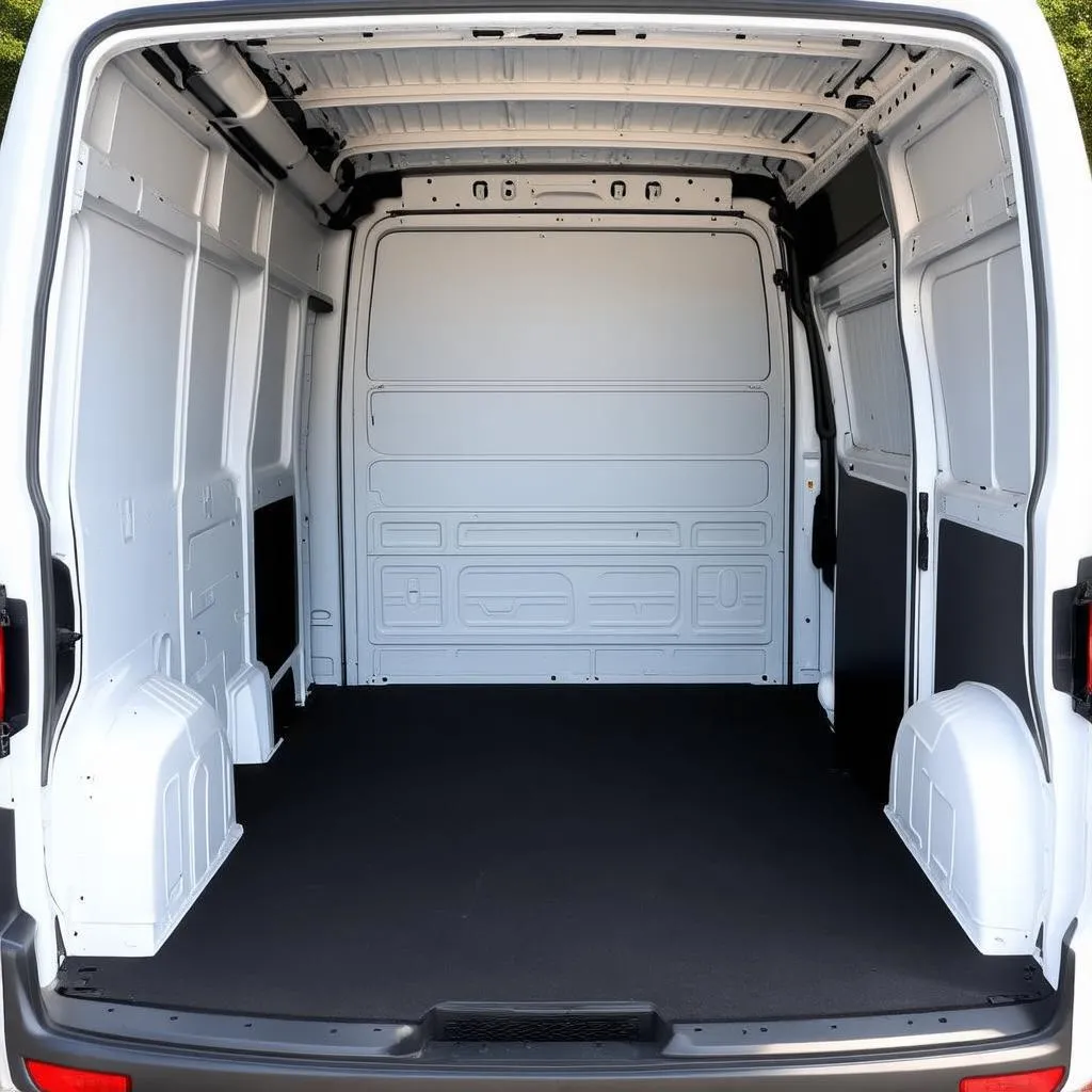 Khoang chở hàng rộng rãi của Ford Transit tải van