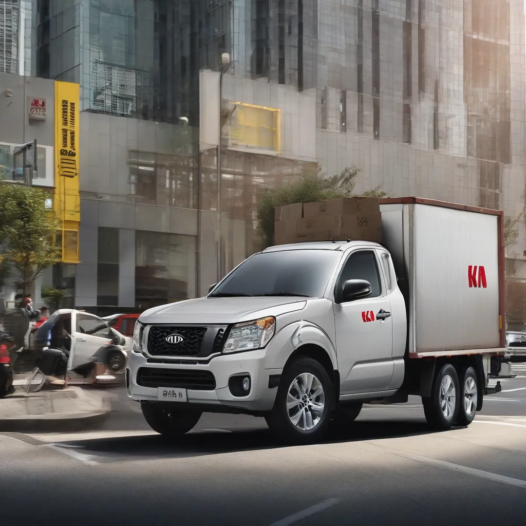 Xe Tải Kia Frontier Vận Chuyển Hàng Hóa