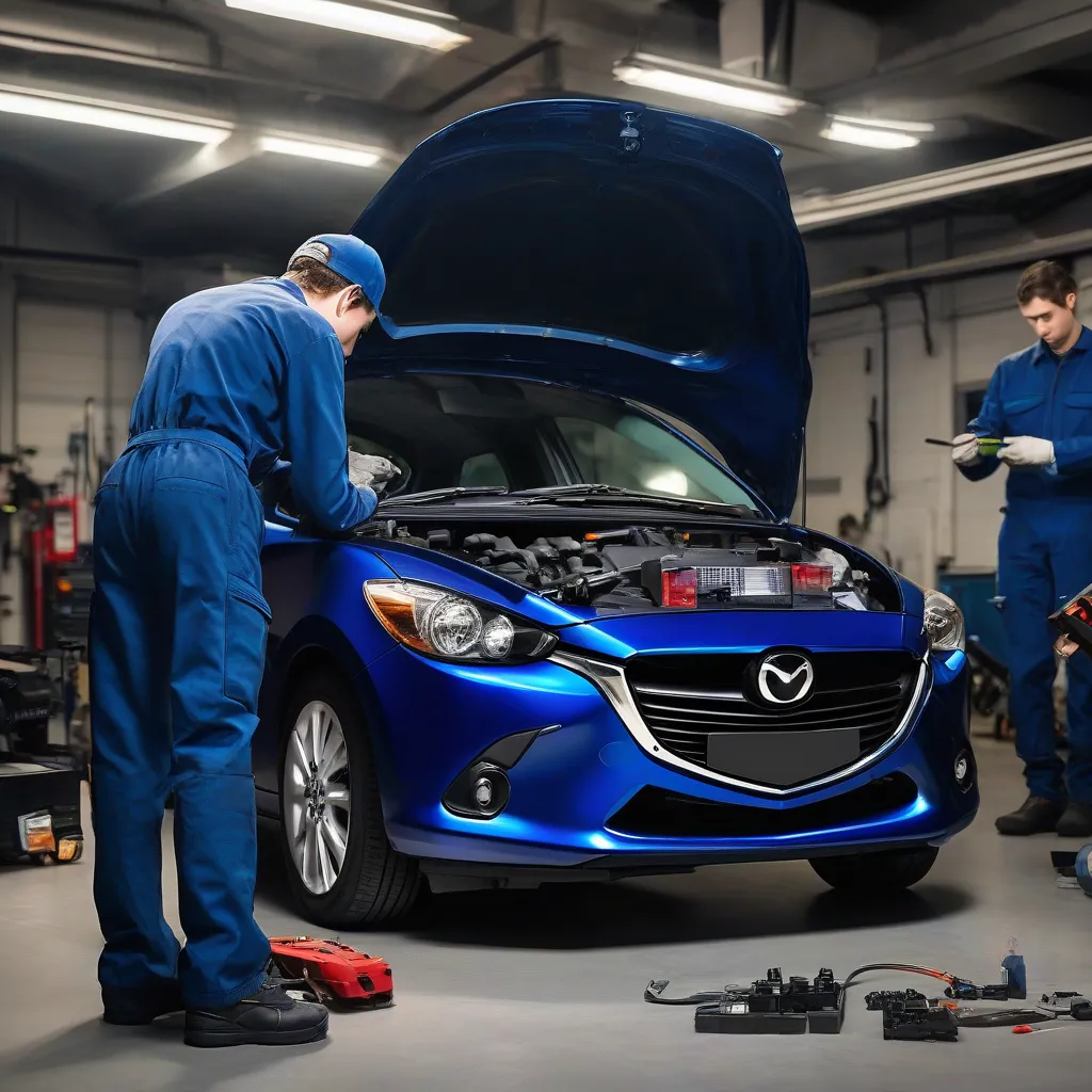 Kiểm tra động cơ Mazda 2