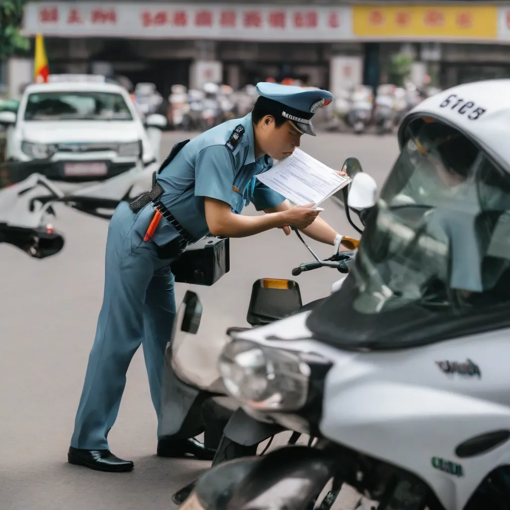 Kiểm tra giấy tờ tại chốt CSGT