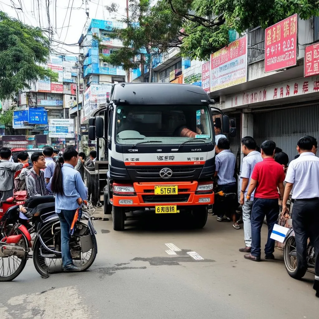 Làm biển số xe ô tô tải Hà Nội