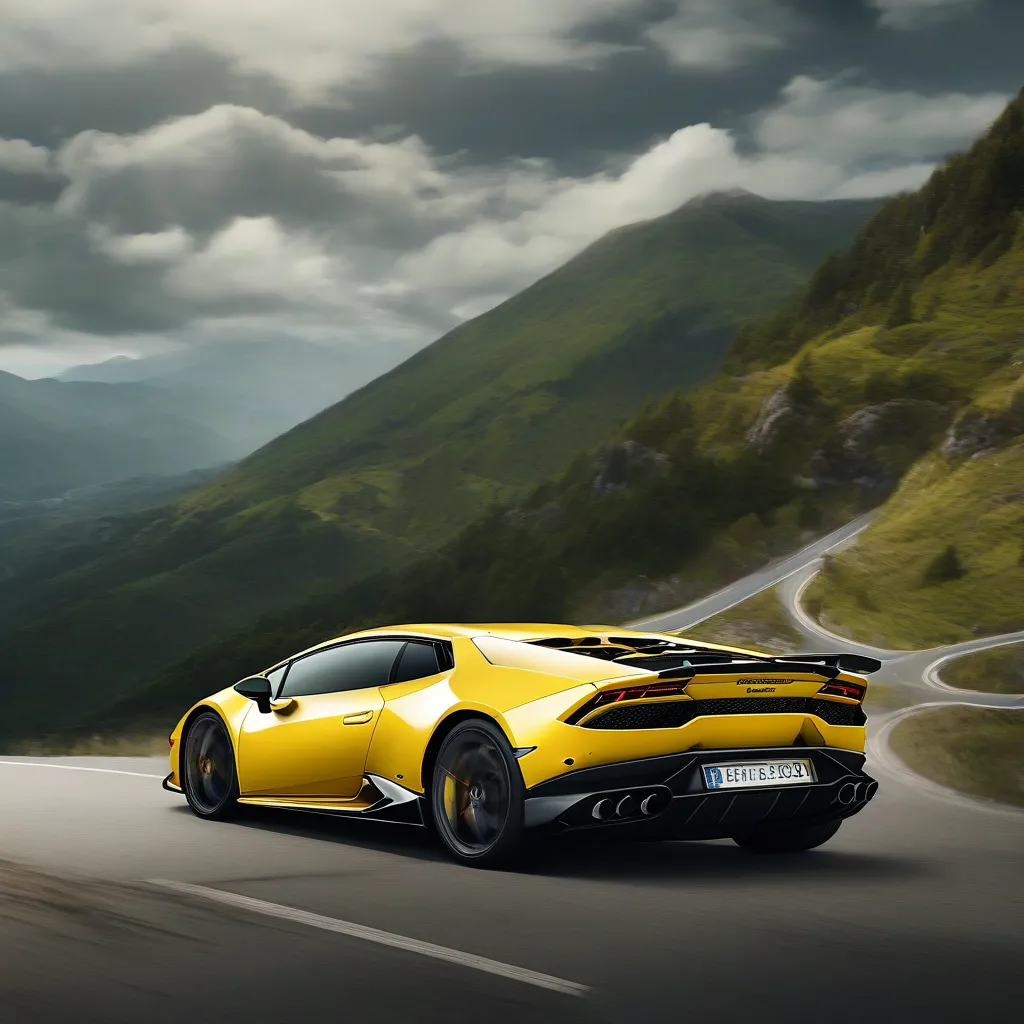 Siêu xe Lamborghini Huracán vàng