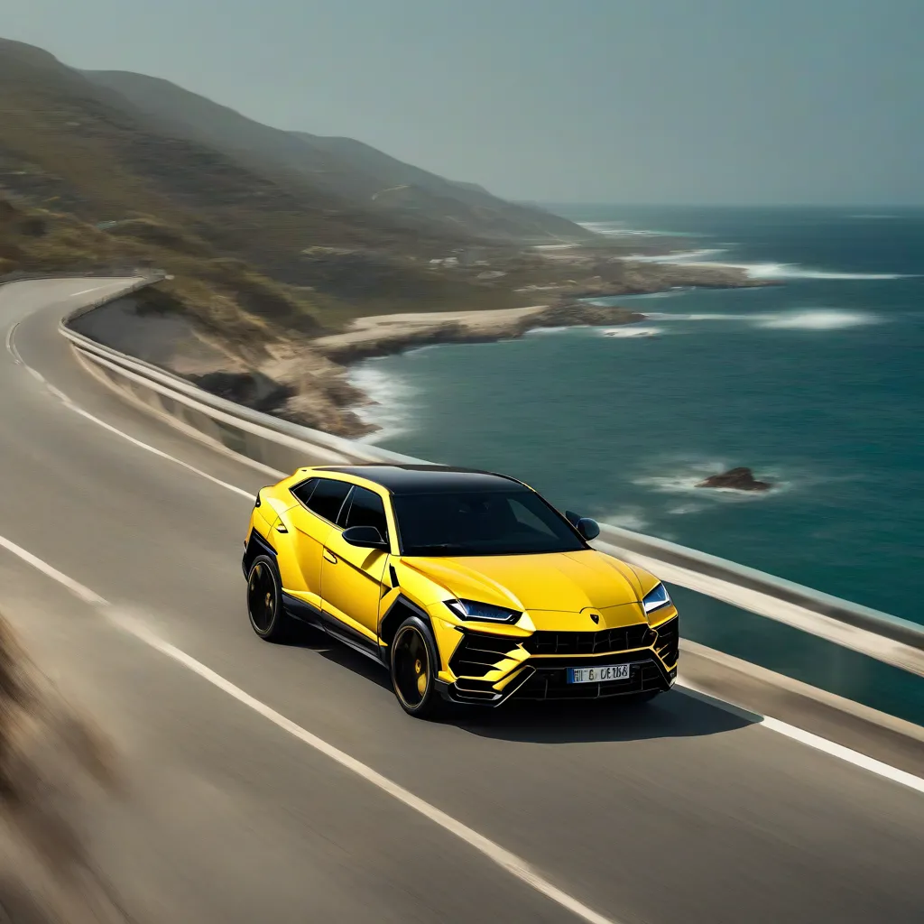 Lamborghini Urus màu vàng 