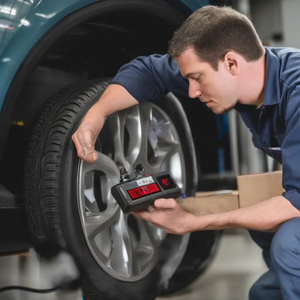 Lắp đặt cảm biến áp suất lốp TPMS