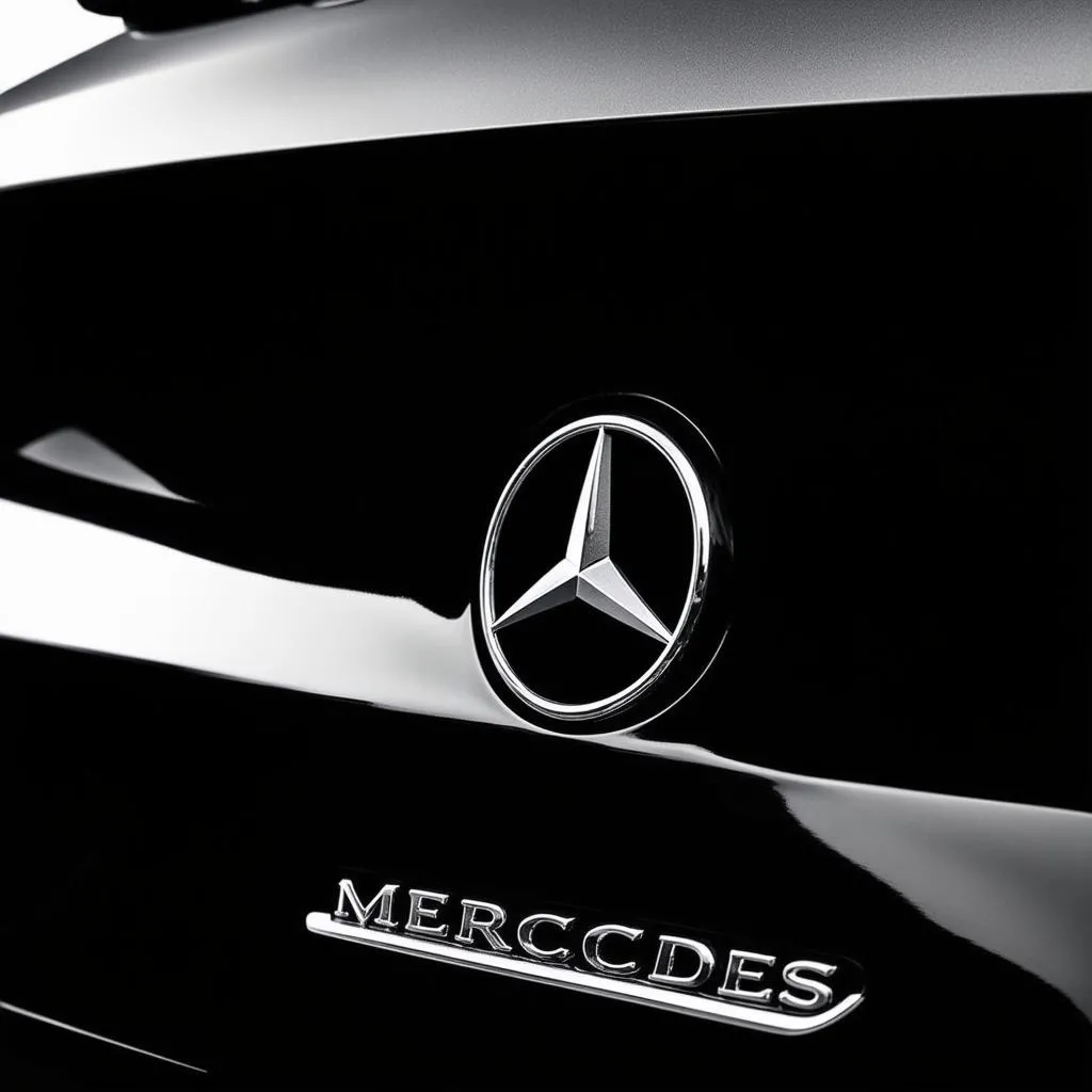 Logo dán xe Mercedes