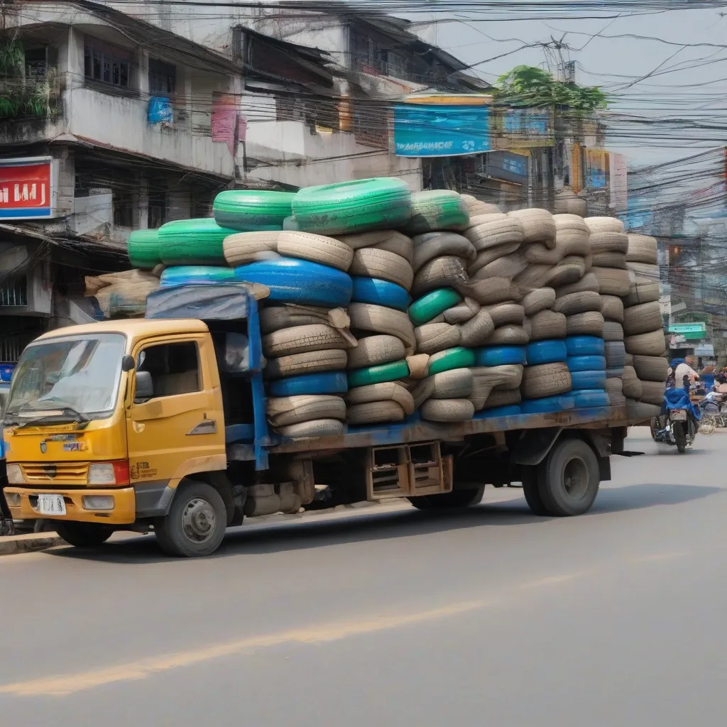 Lốp ô tô tải Hà Đông