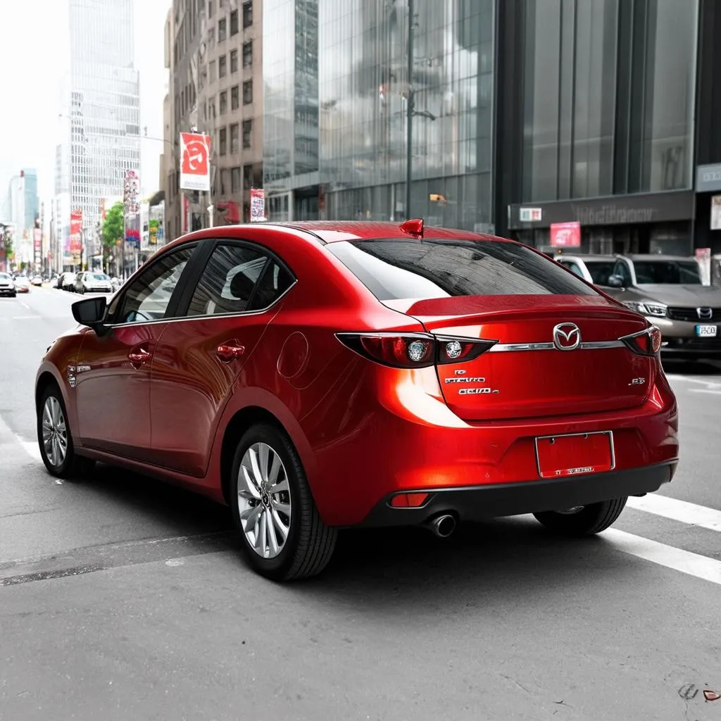 Mazda 3 2017 màu đỏ