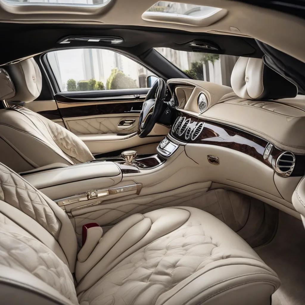 Nội thất bên trong xe Maybach