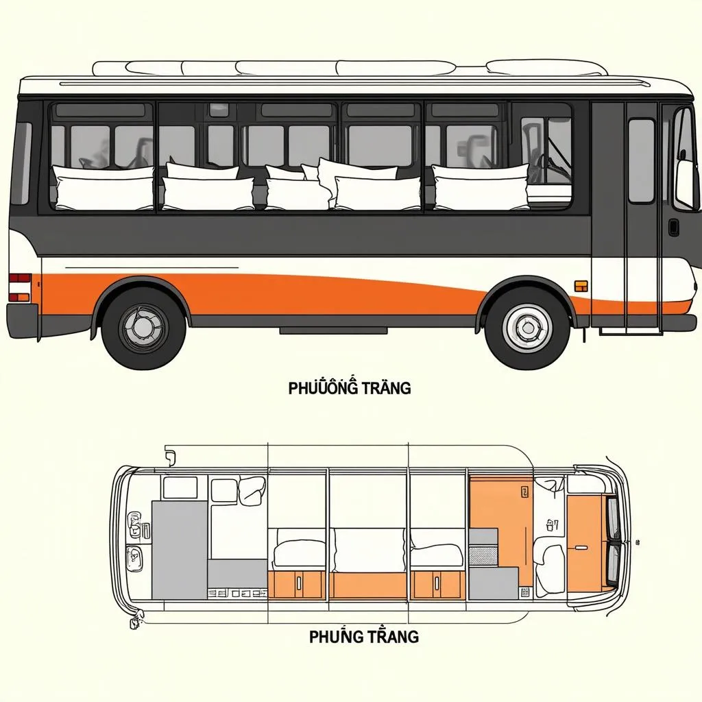 Sơ đồ xe giường nằm Phương Trang