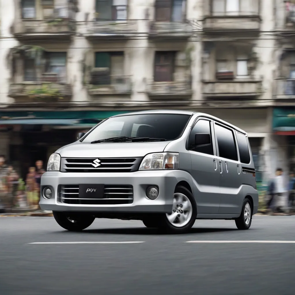 Suzuki APV cũ màu bạc