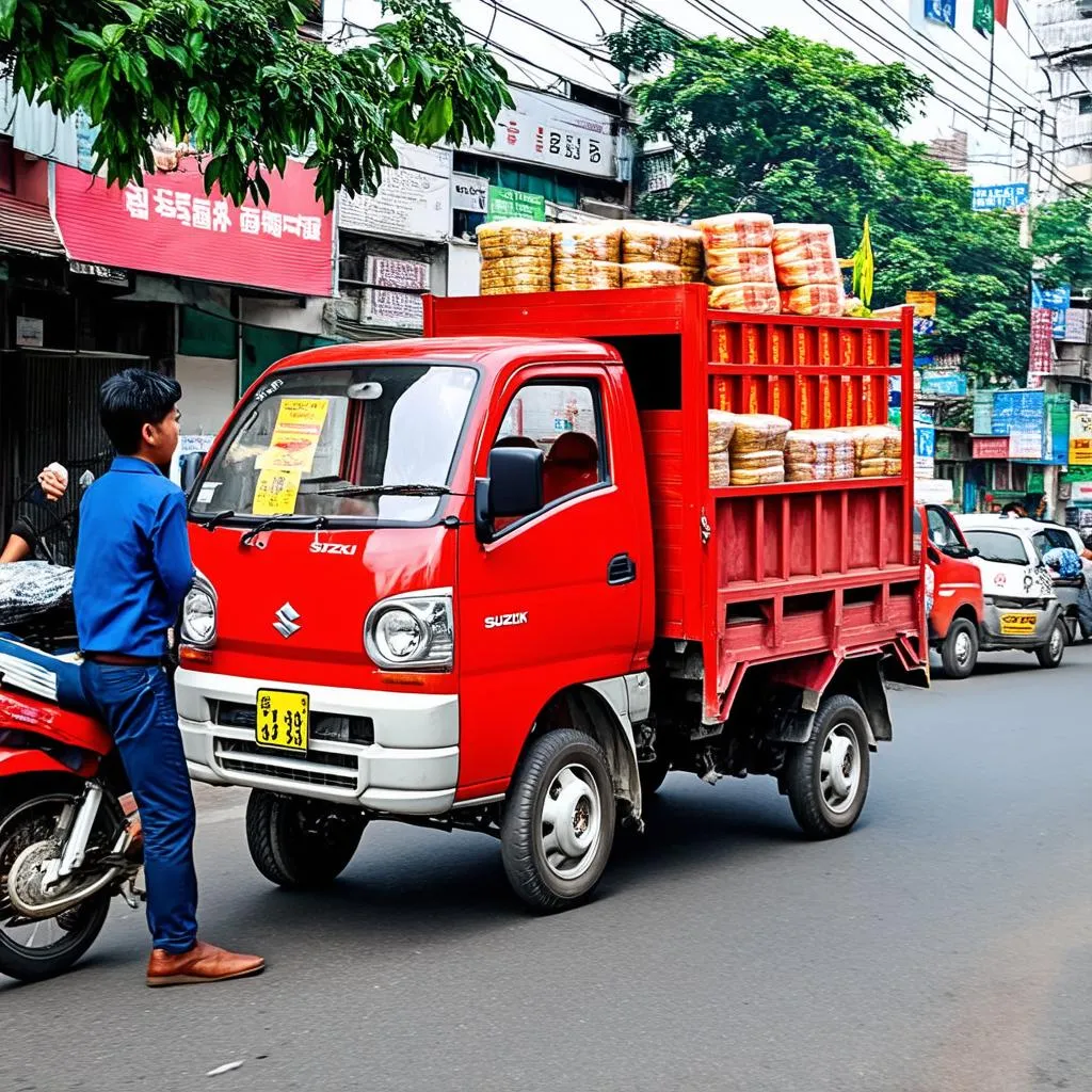 Suzuki Super Carry Pro giao hàng