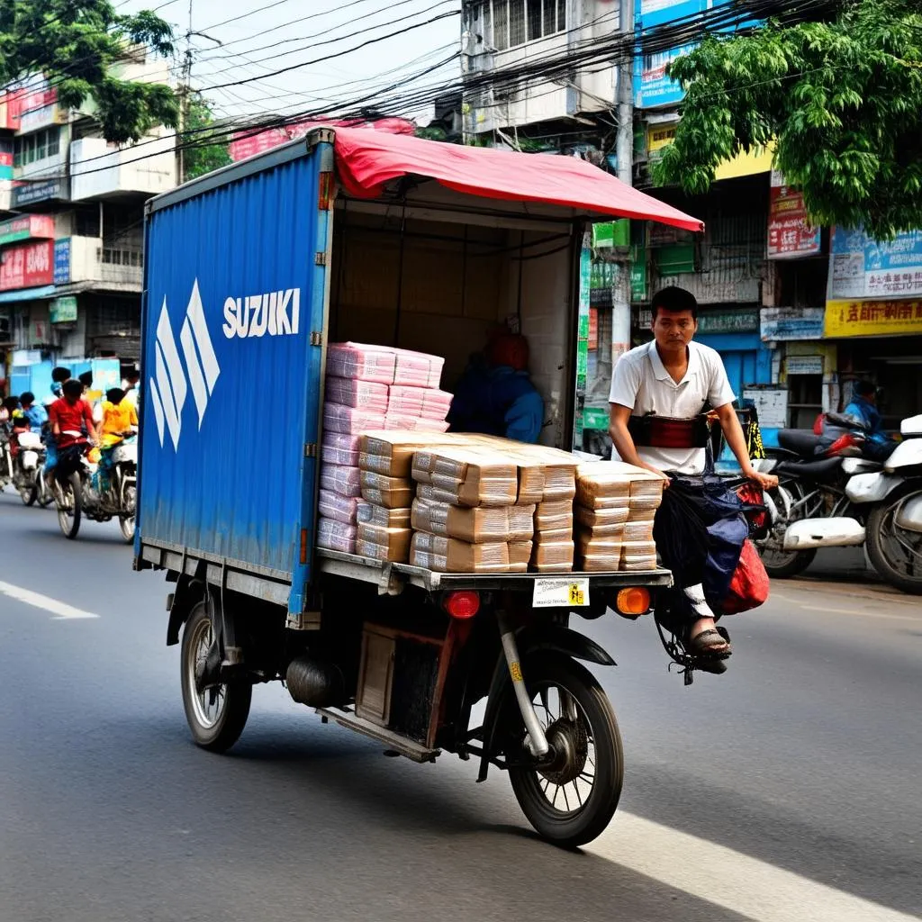 Suzuki Super Carry Pro giao hàng