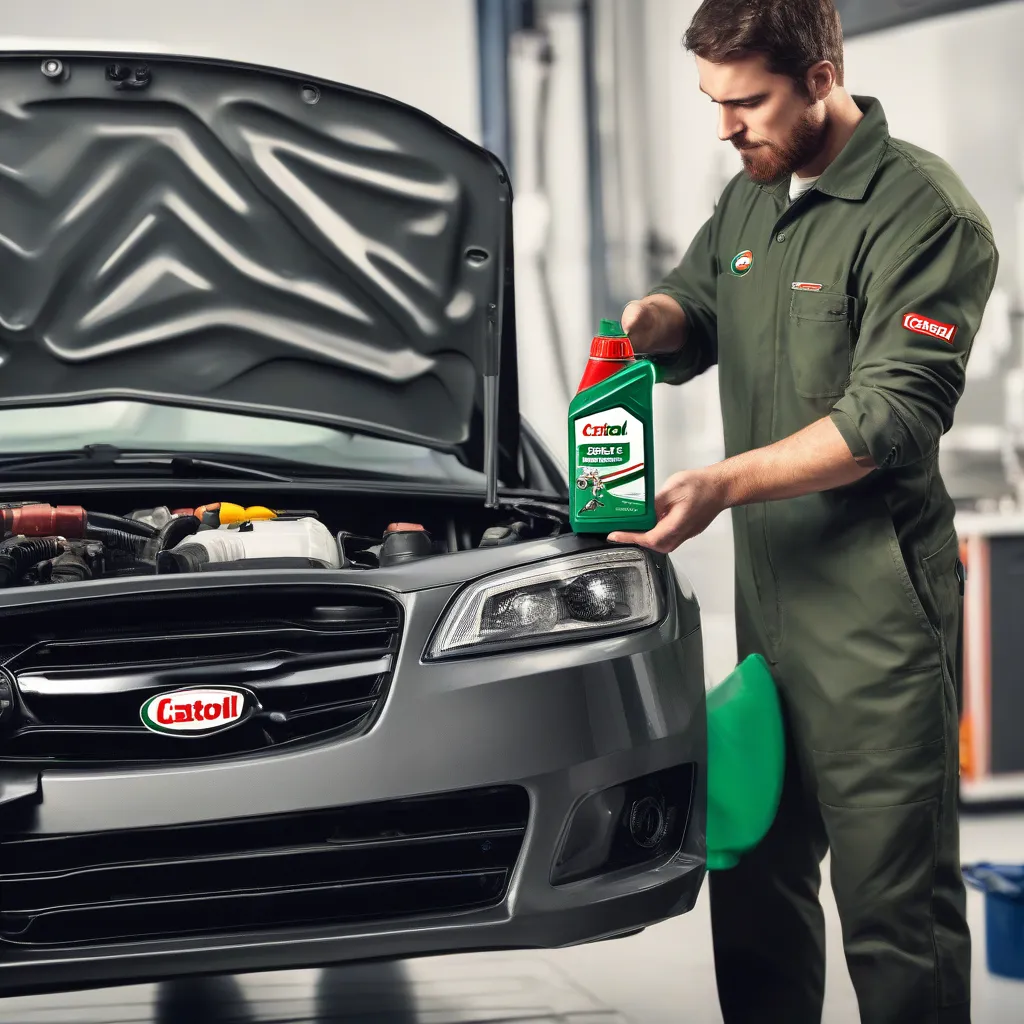 Thay nước làm mát ô tô Castrol