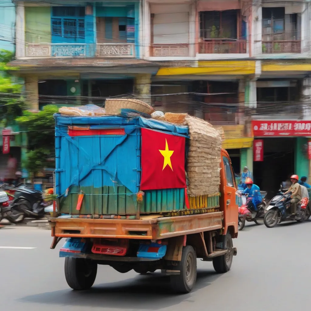 Thùng xe lôi chở hàng