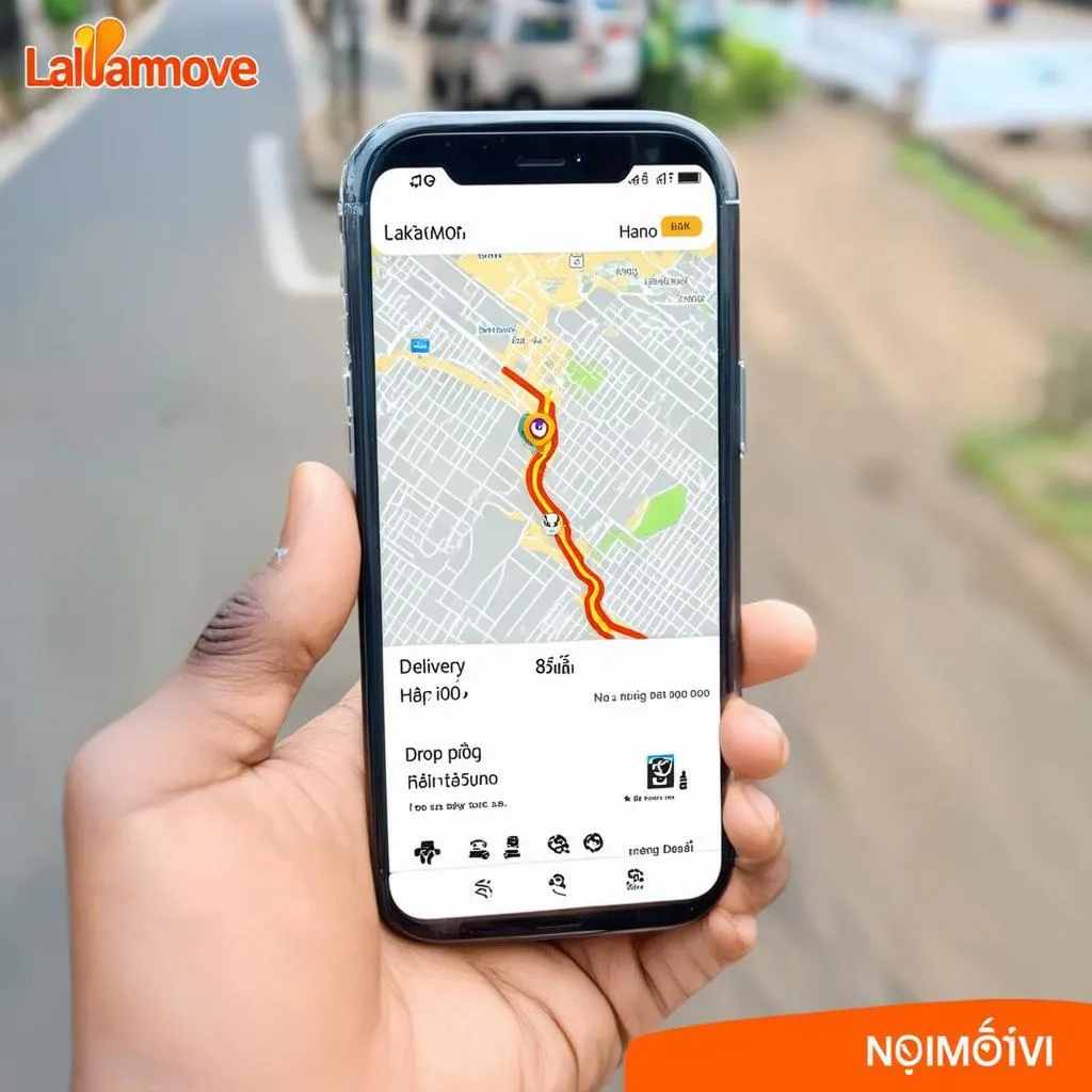 Ứng dụng Lalamove trên điện thoại