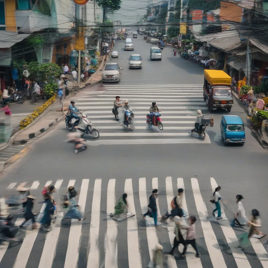 Vạch kẻ đường cho người đi bộ