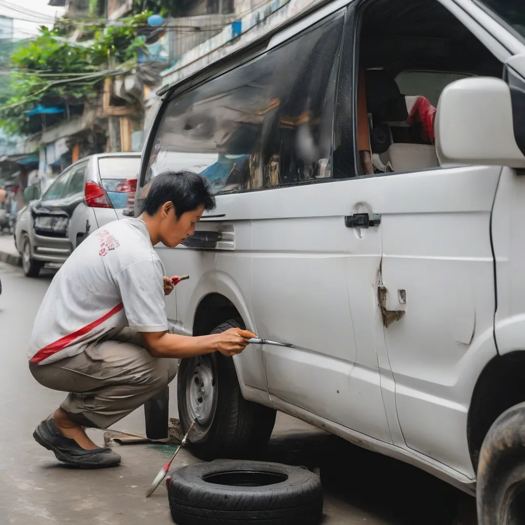 Vẽ Lốp Xe Tải Van Tại Quận Hoàn Kiếm