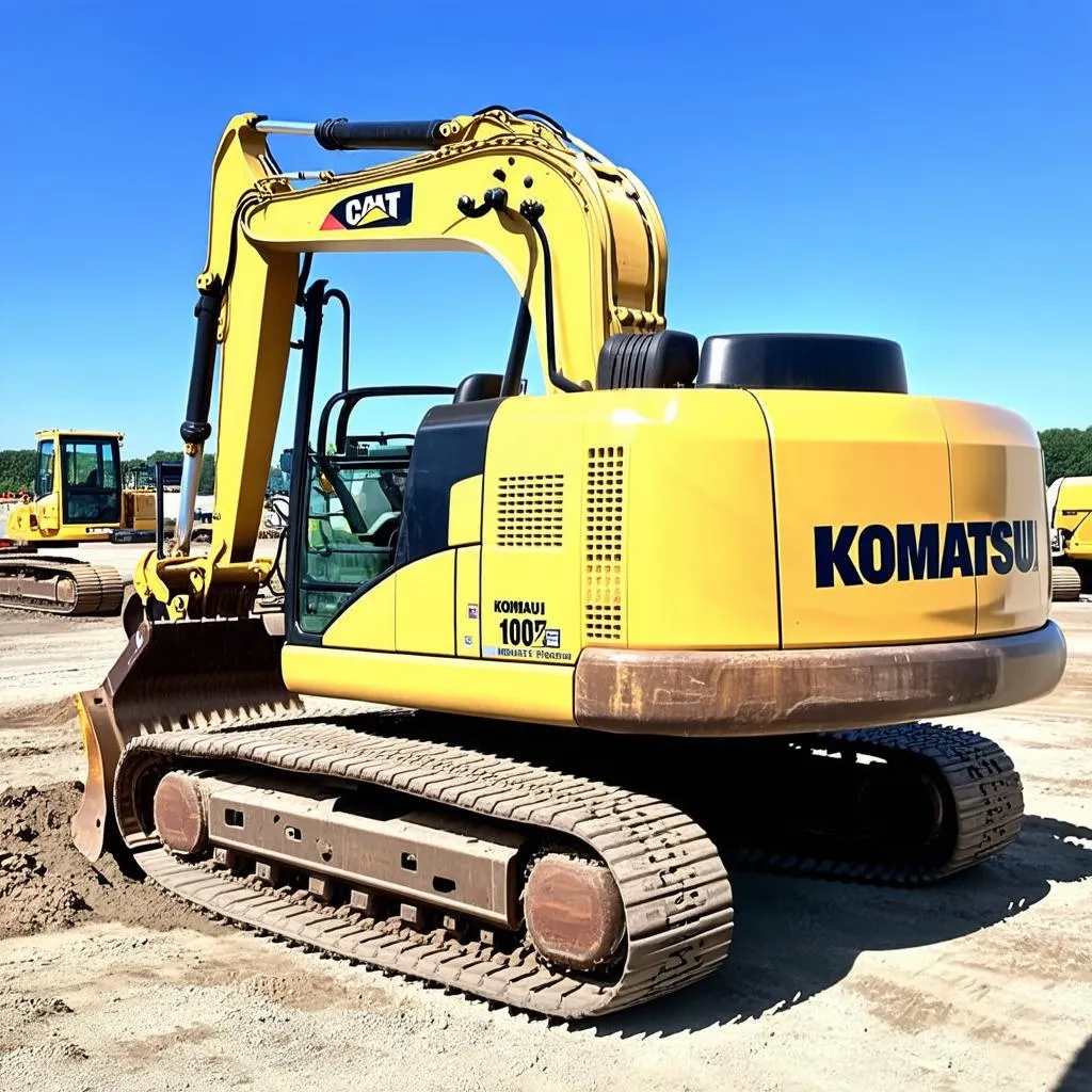 Xe cuốc Komatsu cũ