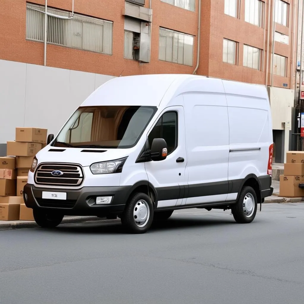 Xe Ford Transit Van Chở Hàng