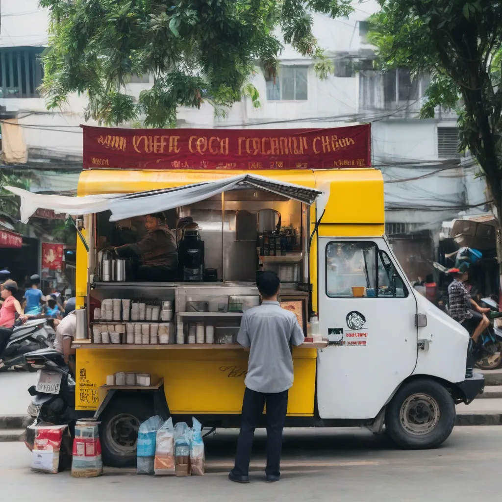 Xe tải bán cà phê