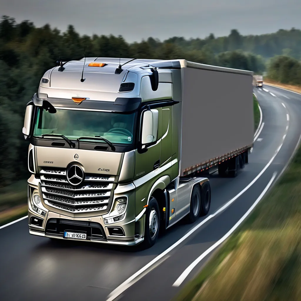 Xe tải Benz Actros lừng danh trên đường