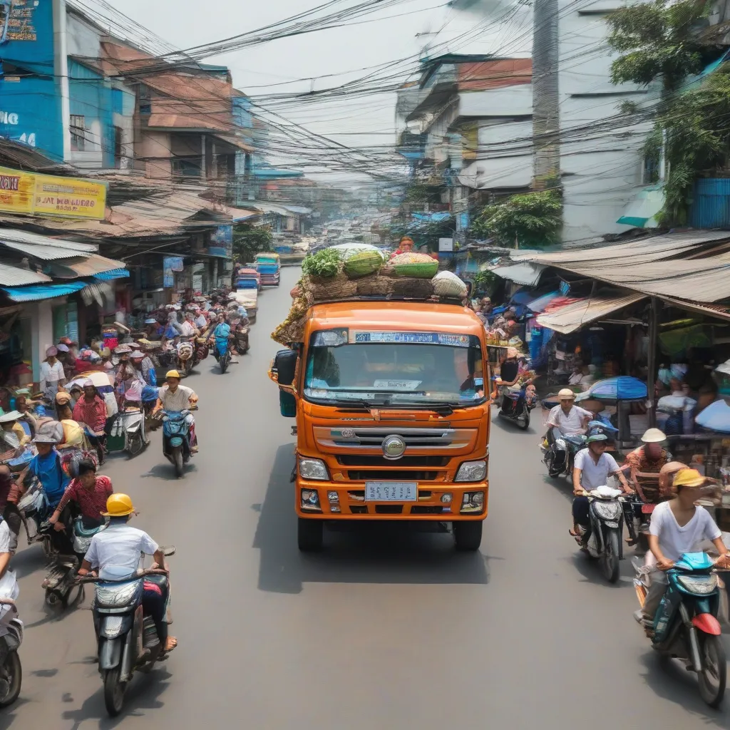 Xe tải Cần Thơ trung tâm thành phố