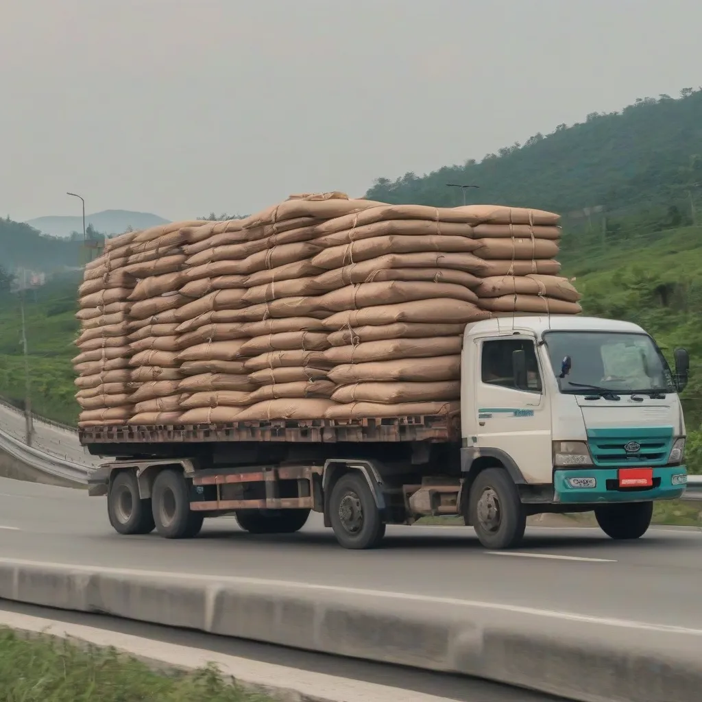 Xe tải chở hàng đi tỉnh đông hàng