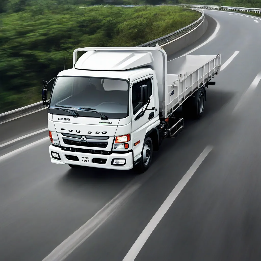 Xe tải Fuso 3t5 đang di chuyển