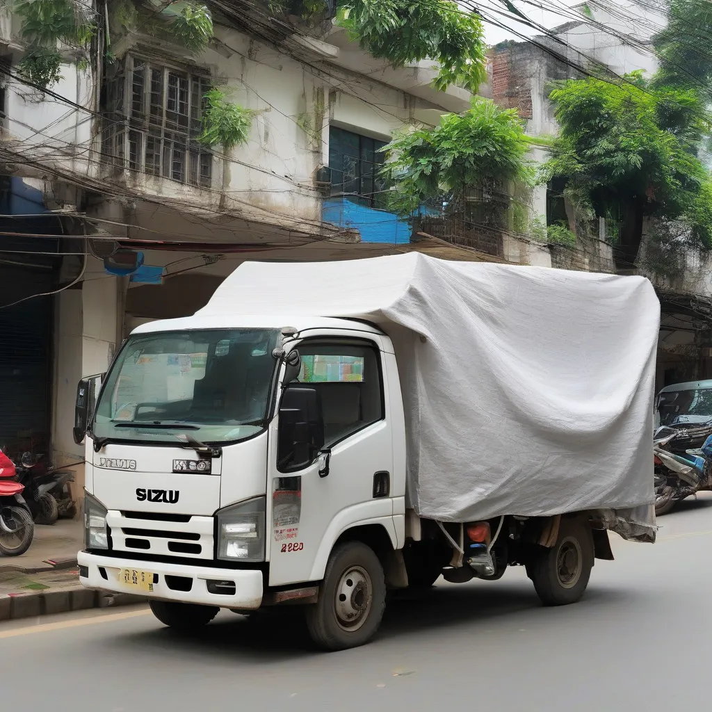 Xe tải Isuzu 1T4 thùng mui bạt