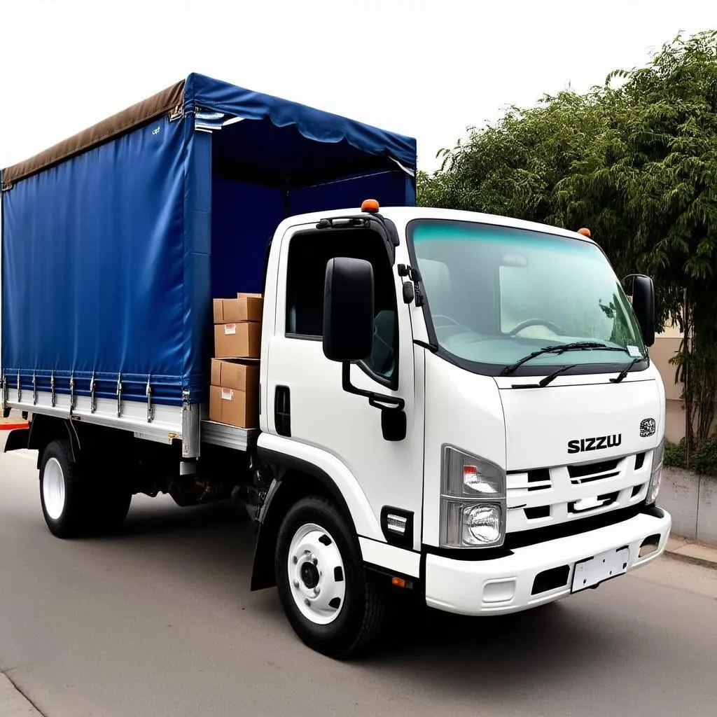 Xe tải Isuzu 5 tấn thùng mui bạt