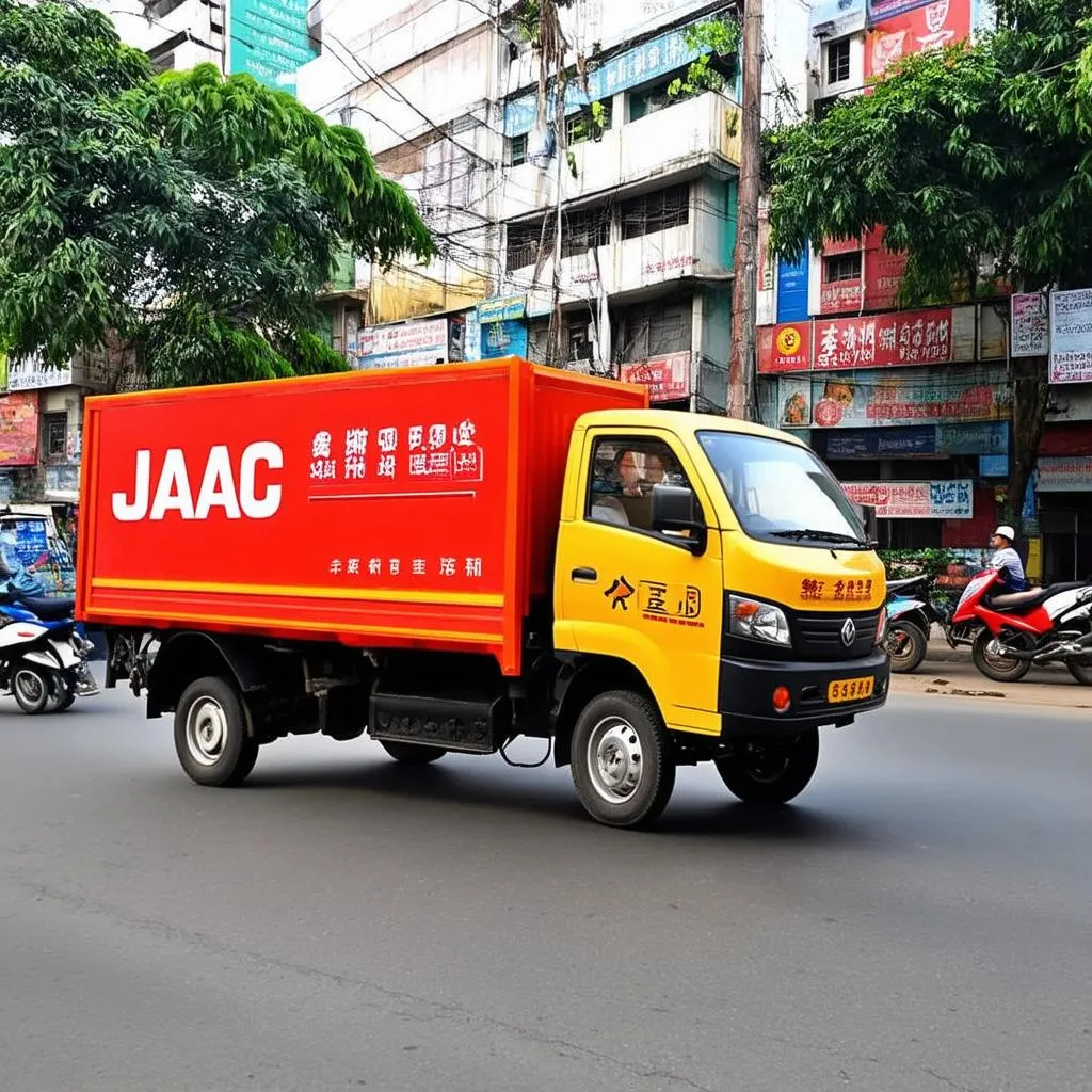 Xe tải JAC giao hàng