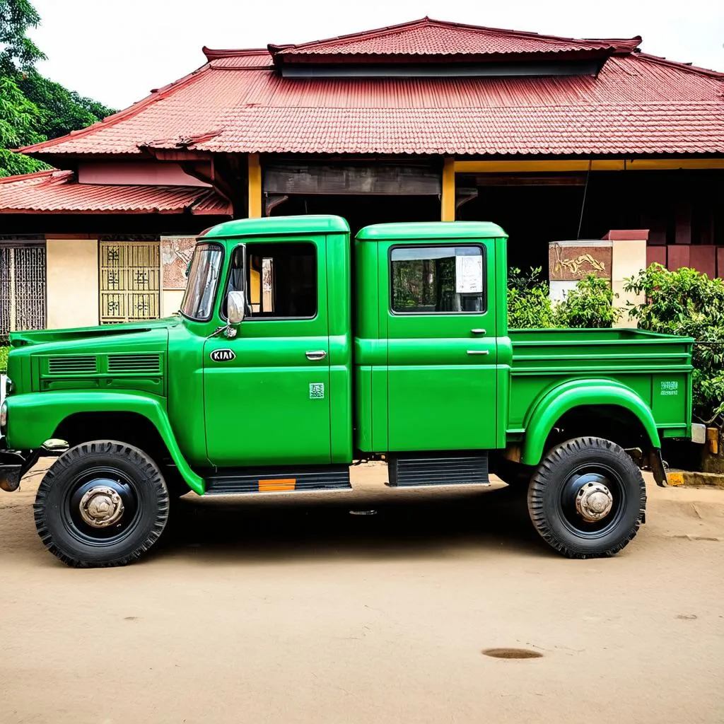 Xe tải Kia 2.4 tấn cũ màu xanh lá cây