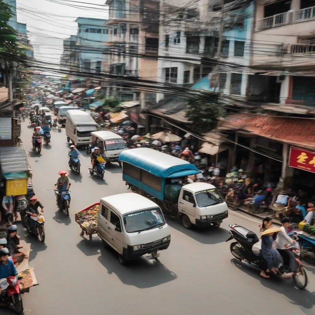 Xe tải van chở hàng