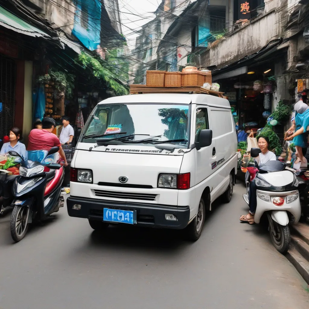 Xe tải van đông bên