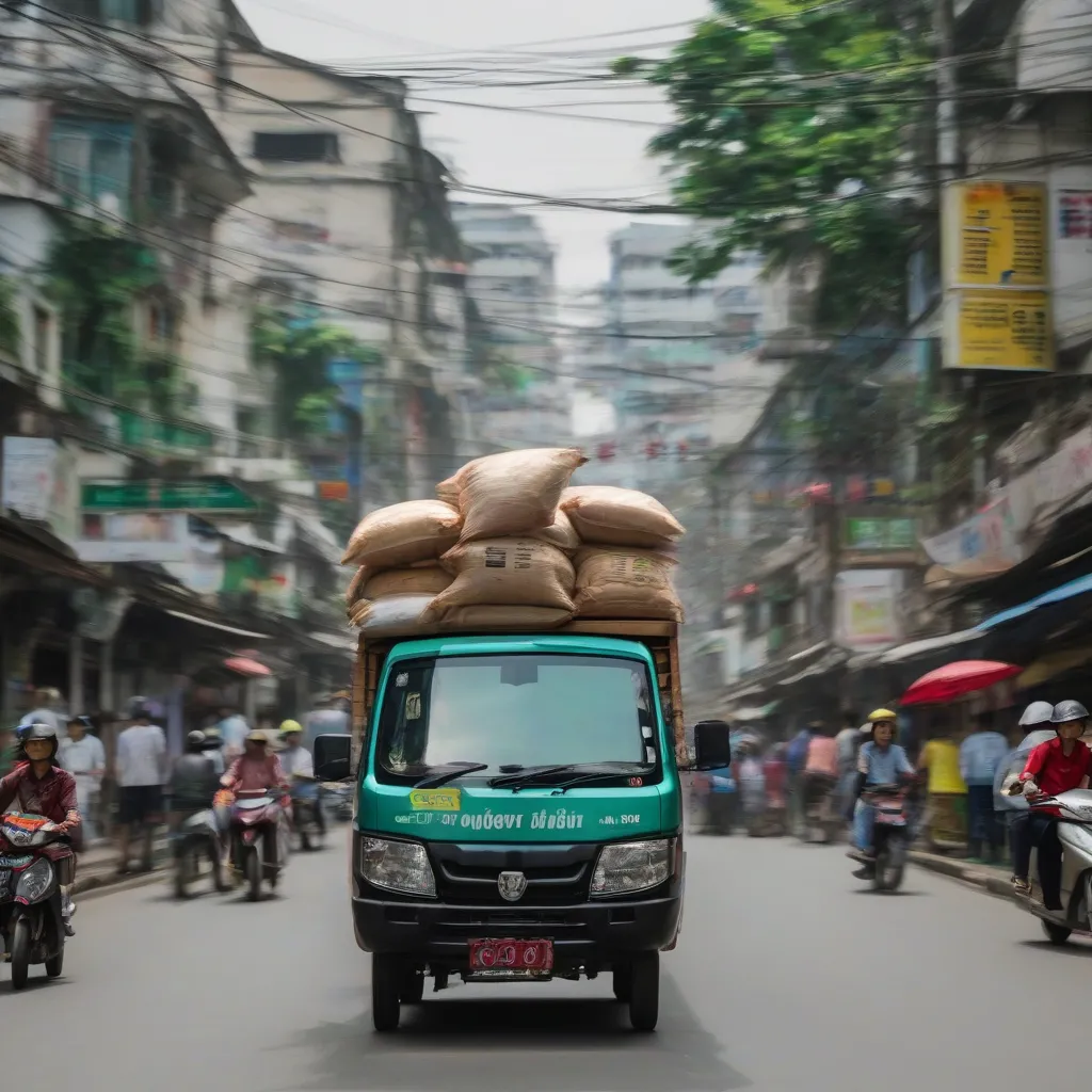 Xe tải van giao hàng