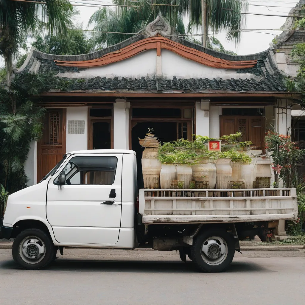 Xe tải van giao hàng