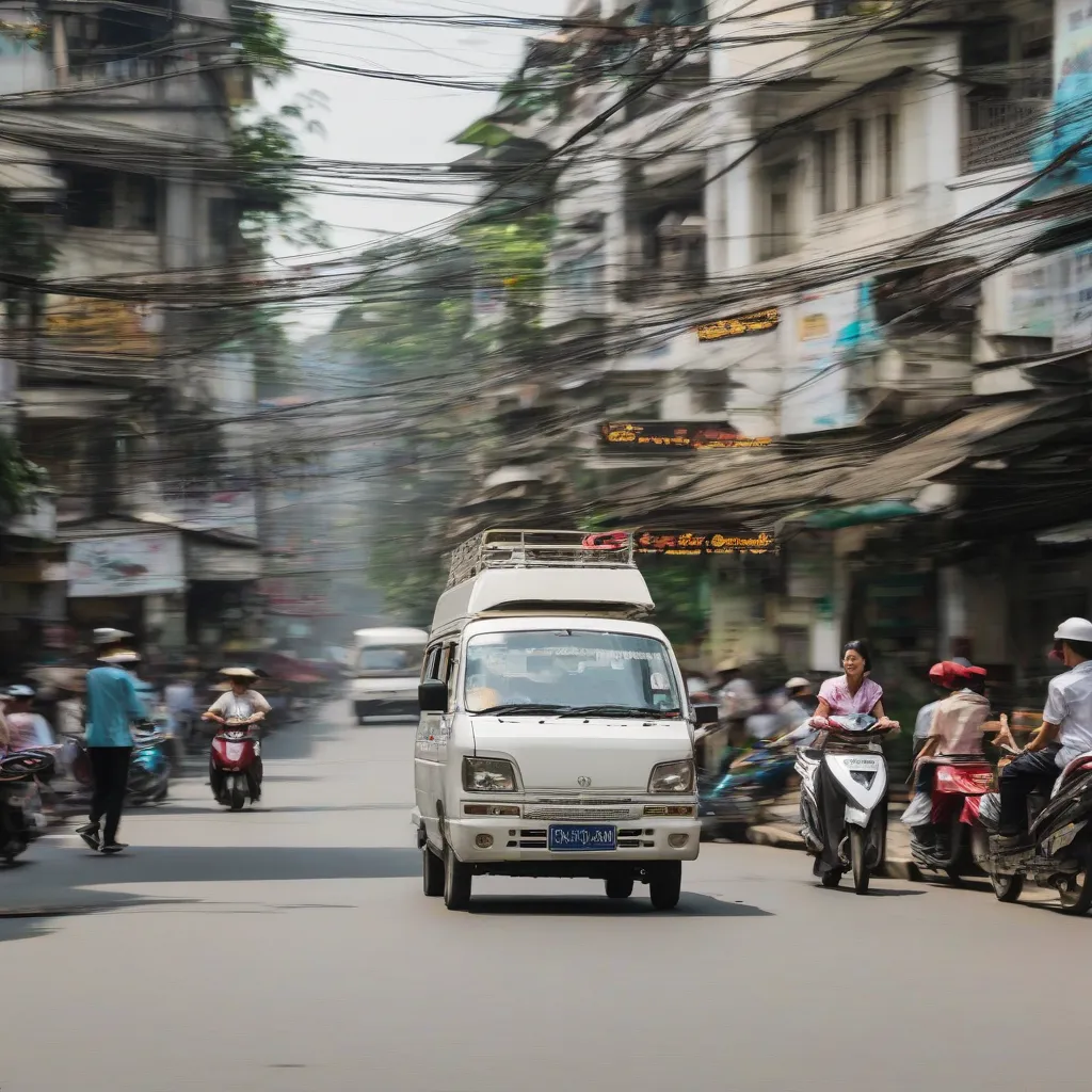 Xe tải van giao hàng Hà Nội