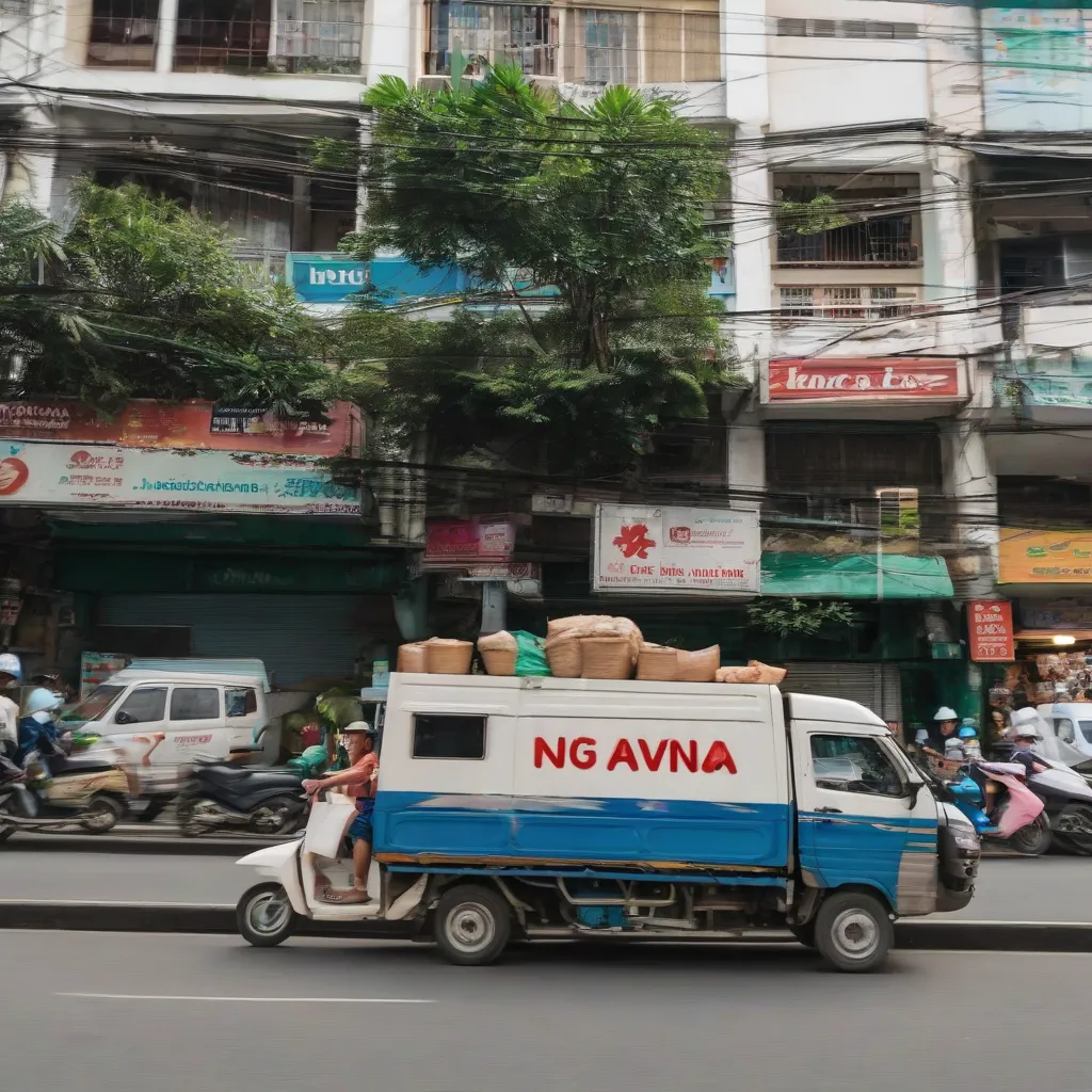 Xe tải van giao hàng tại TP.HCM