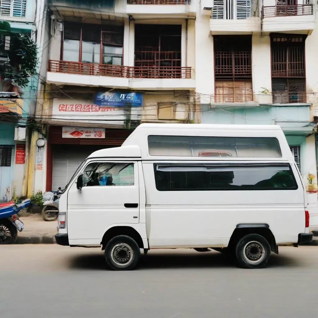 Xe Tải Van Màu Trắng