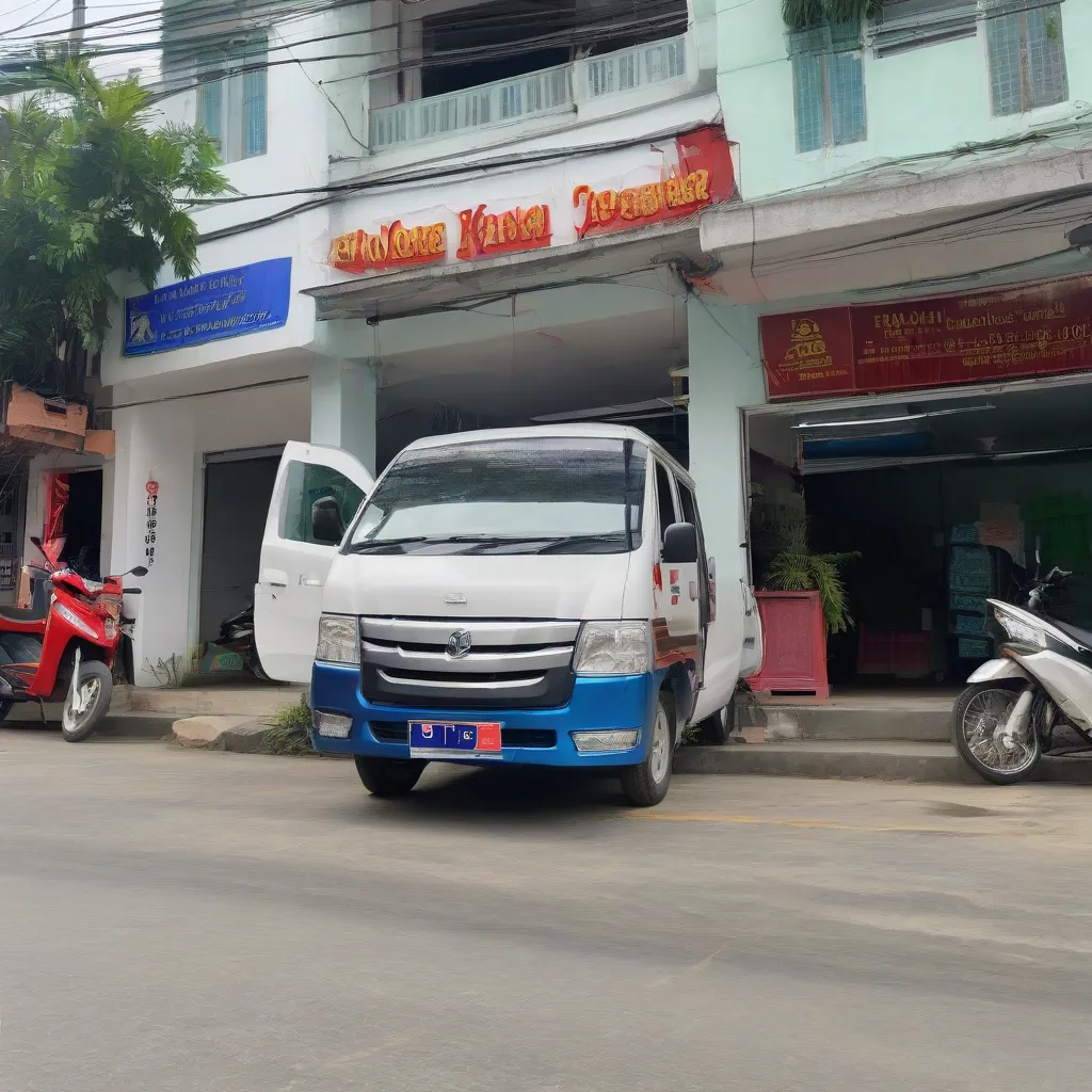 Xe tải van mới của cửa hàng tại Thái Bình